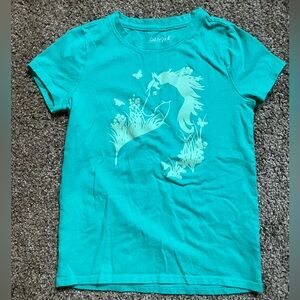 Cat & Jack Horse Teal Tee